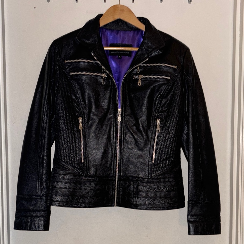 🏍️ Genuine Leather Moto Jacket